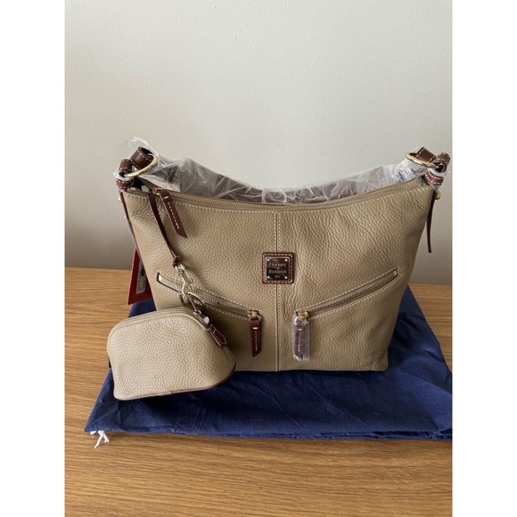 Dooney & Bourke Taupe Mary Shoulder Bag NWT CE47C TP